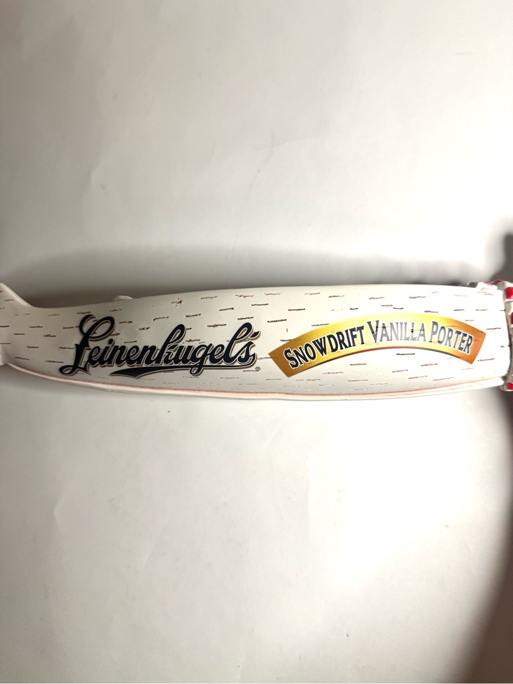 Leinenkugel Snowdrift Vanilla Porter Canoe Beer Tap Handle Vintage Tapper
